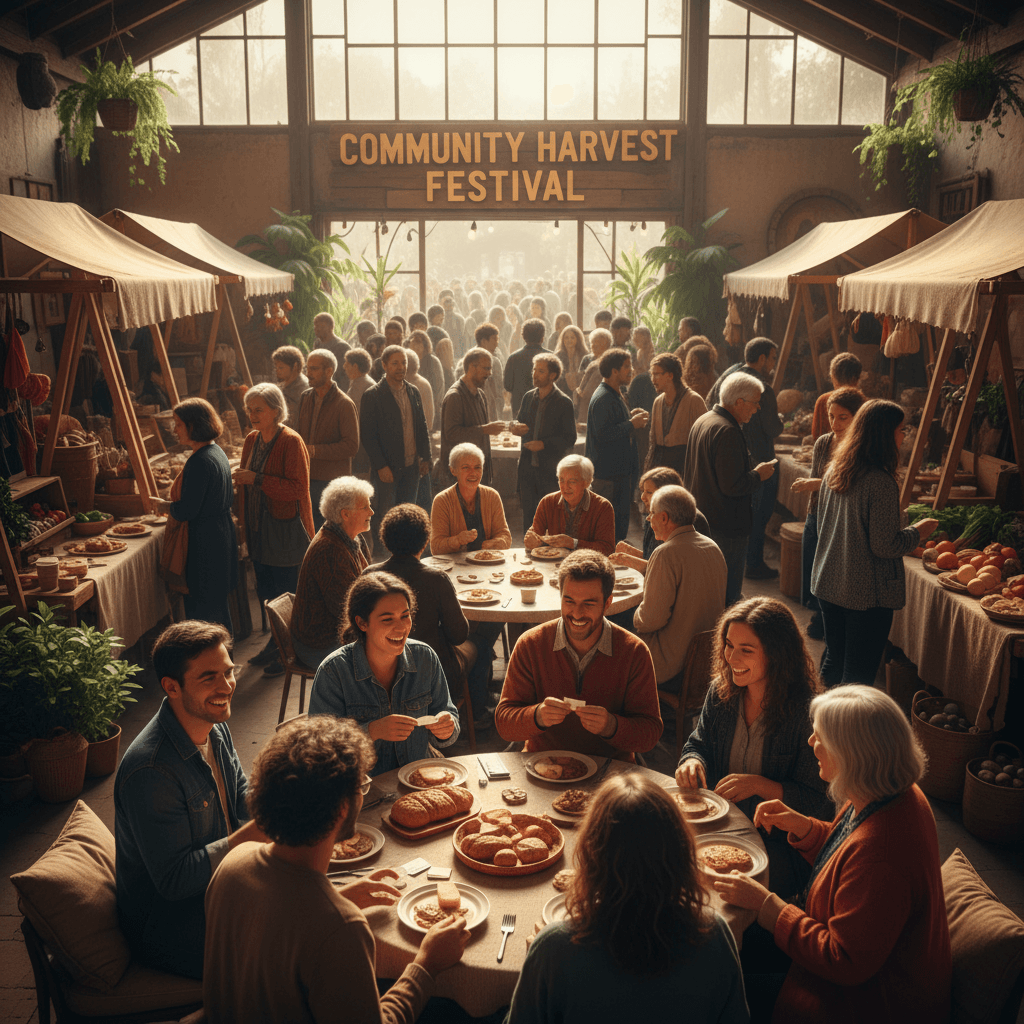 Community members connecting and conversing at an Experience Project event